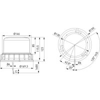 Rundumkennleuchte LED HELLA 2XD 012 984-311