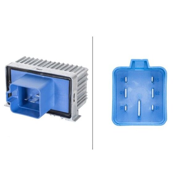 Glow time control unit 12 V 7-pin HELLA for CADILLAC BLS and others