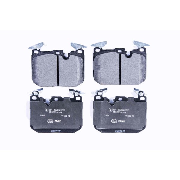 Brake pad set, front brake disc HELLA PAGID for BMW 2 Coupe