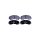Brake pad set with wear warning 15.8 mm HELLA for NISSAN X-TRAIL and others