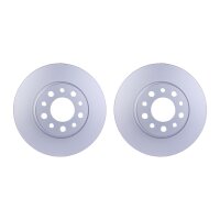 2 Brake Discs perforated Ø 67 mm 32 mm HELLA...