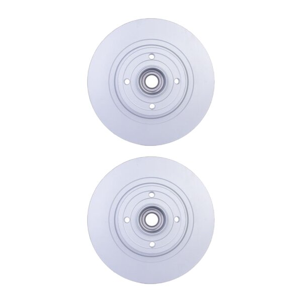 2 Brake Discs full Ø 52.3 mm 10 mm HELLA suitable for e.g. RENAULT MEGANE