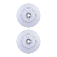 2 Brake Discs full Ø 52.3 mm 10 mm HELLA suitable...