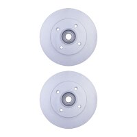 2 Brake Discs full Ø 55.9 mm 9 mm HELLA suitable...