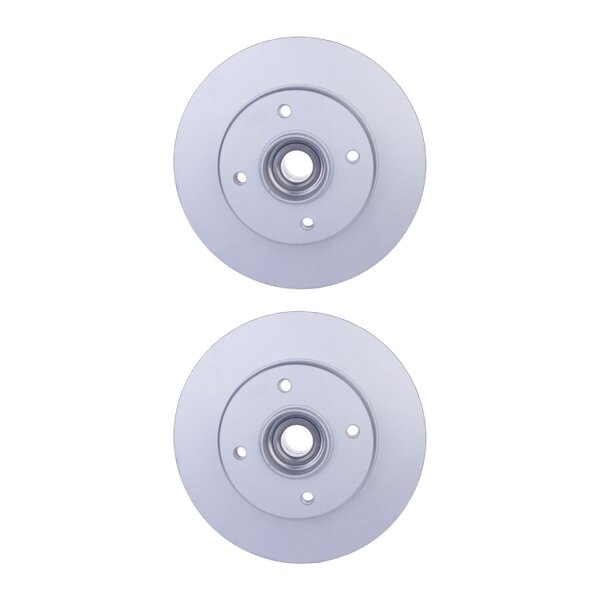 2 Brake Discs full Ø 55.9 mm 9 mm HELLA suitable for PEUGEOT 308 and others