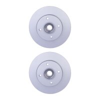 2 Brake Discs full Ø 55.9 mm 9 mm HELLA suitable...