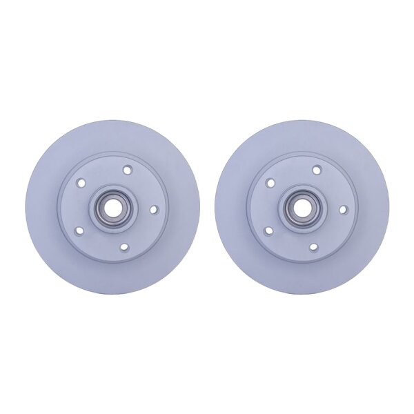 2 Bremsscheiben voll Ø 50,2 mm 8 mm HELLA passend für u.a. RENAULT MEGANE