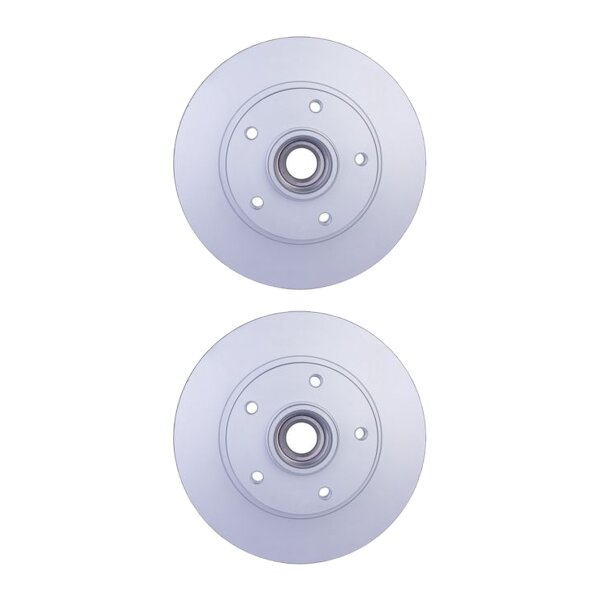 2 Brake Discs full Ø 52.3 mm 8 mm HELLA suitable for e.g. RENAULT MEGANE