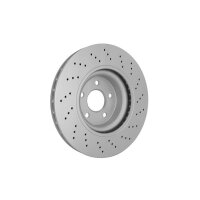 2 Brake Discs perforated Ø 67 mm 32 mm HELLA suitable for e.g. MB E-CLASS