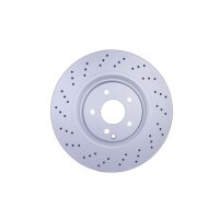 2 Brake Discs perforated Ø 67 mm 30 mm HELLA...
