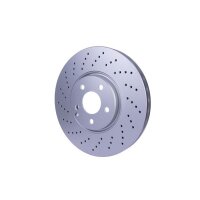 2 Brake Discs perforated Ø 67 mm 32 mm HELLA suitable for e.g. MB E-CLASS