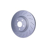 2 Brake Discs perforated Ø 67 mm 32 mm HELLA suitable for e.g. MB S-CLASS