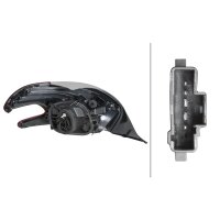 Rear Light left 12 V PY21W LED HELLA Lighting Expertise suitable for PEUGEOT 208