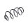 Suspension Spring front axle coil spring TRISCAN for e.g. VW UP!