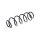 Suspension Spring rear axle coil spring TRISCAN for e.g. VW UP!
