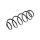 Suspension Spring rear axle coil spring TRISCAN for e.g. VW UP!