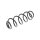 Suspension Spring rear axle coil spring TRISCAN for e.g. VW UP!