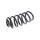 Suspension Spring Rear Axle Coil Spring TRISCAN for RENAULT CLIO