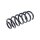 Suspension Spring rear axle coil spring TRISCAN for e.g. RENAULT CLIO