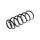 Suspension Spring rear axle coil spring TRISCAN for e.g. FIAT QUBO