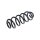 Suspension Spring rear axle coil spring TRISCAN for e.g. AUDI A4