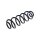 Suspension Spring Rear Axle Coil Spring TRISCAN suitable for AUDI A4