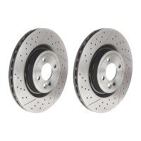 2 brake discs perforated Ø 316 mm 22 mm BREMBO for...