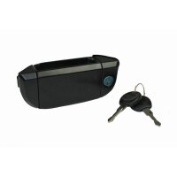 Exterior Door Handle front right with Key black METZGER...