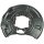 Spray Plate Brake Disc rear right sheet steel METZGER for e.g. MB E-CLASS