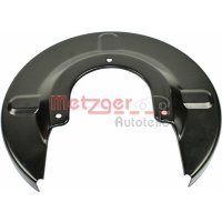 Splash plate brake disc rear left METZGER for VW...