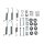 Accessory Set Parking Brake Shoes METZGER for e.g. MITSUBISHI PAJERO