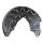 Spray Plate Brake Disc front left aluminium METZGER for e.g. VW GOLF