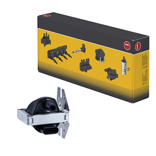 Zündspule Anschlussausführung DIN 1 Ausgang und Eingang NGK für u.a. FIAT UNO