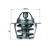 Thermostat coolant temp 83 °C without gasket MAHLE...