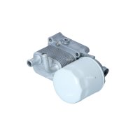 Housing oil filter with filter with oil cooler NRF for FORD FIESTA IV