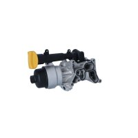 Housing oil filter with oil cooler filter NRF for e.g. FIAT DOBLO