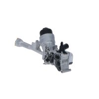 Housing oil filter with filter with oil cooler NRF for ALFA ROMEO MITO