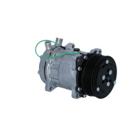 Air conditioning compressor 24 V Ø 119 mm R 134a SD7H15 NRF for various vehicles