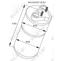 Dryer Air conditioner anti-humidity NRF suitable for e.g. NISSAN PRIMASTAR