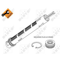 Dryer Air conditioner anti-humidity NRF suitable for e.g. OPEL CORSA