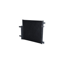 Air conditioning condenser with seal ring NRF for CHEVROLET SPARK