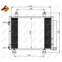 Air conditioning condenser with sealing ring NRF for OPEL AGILA and others