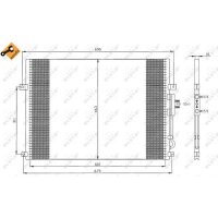 Air conditioning condenser with sealing ring NRF for JEEP GRAND and others