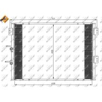 Kondensator Klimaanlage mit Dichtring NRF für u.a. TOYOTA HIACE