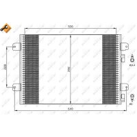 Kondensator Klimaanlage mit Dichtring NRF für u.a. RENAULT SCÉNIC