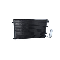 Air conditioning condenser with sealing ring NRF for NISSAN QASHQAI and others