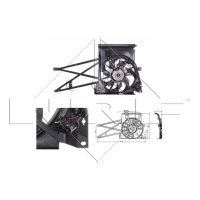 Fan engine cooling NRF for OPEL VECTRA B CC