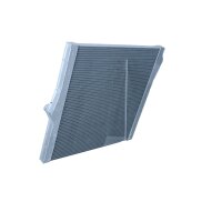 Radiator engine cooling cooling fins soldered 598 - 589 mm alu NRF for BMW X5