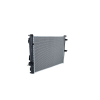 Kühler Motorkühlung Kühlrippen gelötet 650 - 468 mm Alu NRF für RENAULT FLUENCE