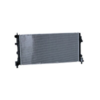 Kühler Motorkühlung Kühlrippen gelötet 650 - 308 mm Alu NRF für u.a. VW POLO